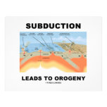 Subduction Leads To Orogeny (Geology Humor) Customized Letterhead