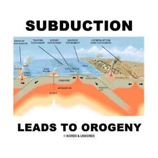 Subduction Leads To Orogeny (Geology Humor) shirt