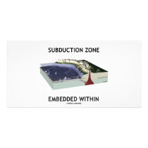 Subduction Zone Embedded Within (Geology Humor) photo cards