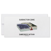 Subduction Zone Embedded Within (Geology Humor) rack cards