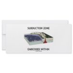 Subduction Zone Embedded Within (Geology Humor) Rack Card