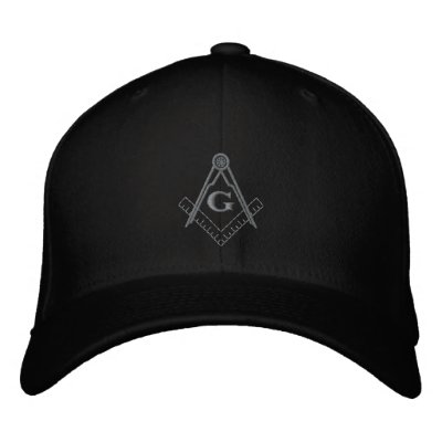 Subdued Embroidered Square and Compass Ballcap Baseball Cap Subdued Embroidered Square and Compass Ballcap Baseball Cap