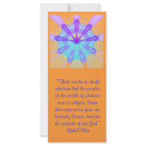 Subjects of One God Ruhi Quote Rack Card Template
