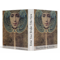 Subjects On A Golden Background By Hawkins Louis W Vinyl Binder
