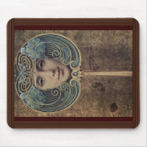 Subjects On A Golden Background By Hawkins Louis W Mouse Pads