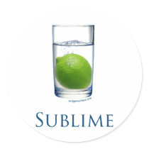 Sublime funny round sticker