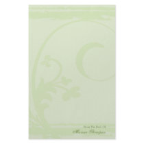 Sublime Green Grunge Personal Stationery