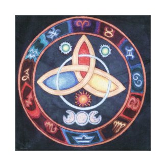 Sublime Western Astrology Wheel zazzle_wrappedcanvas