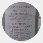 SUBLIMINALS! ROUND STICKERS