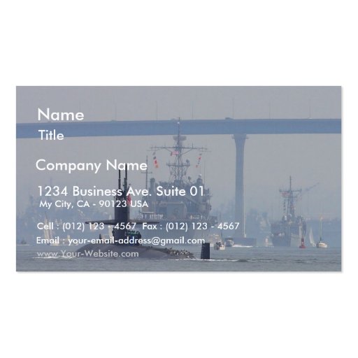 Submarines Subs Nuclear Ships Navy Business Card Templates (front side)