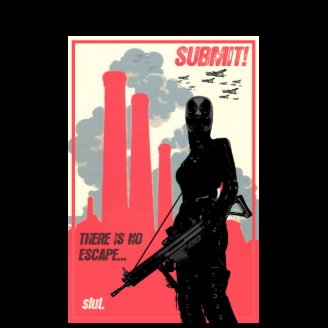 SUBMIT! poster art - dark shirt