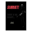 SUBMIT! slut. - greeting card by FetSyn SUBMIT! slut. - greeting card