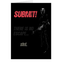 SUBMIT! slut. - greeting card