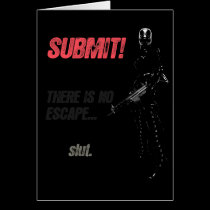 SUBMIT! slut. - greeting card