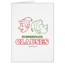 Subordinate clauses cards by humortees Subordinate clauses cards