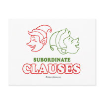Subordinate clauses postcards