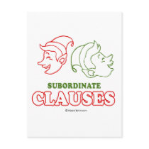 Subordinate clauses postcards
