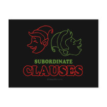 Subordinate clauses postcards