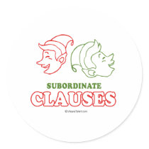 Subordinate clauses stickers