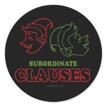 Subordinate clauses stickers