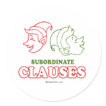 Subordinate clauses stickers