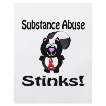 Substance Abuse Stinks Skunk Awareness Design Flyers