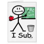 Substitute Teacher Card