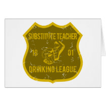 Substitute Teacher Drinking League cards by poorrichards Substitute Teacher Drinking League cards