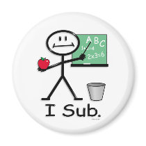 Substitute Teacher magnets by BusyBodies Substitute Teacher magnets