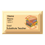 Substitute Teacher Motto Business Card Templates