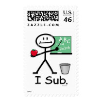 Substitute Teacher postage by BusyBodies Substitute Teacher postage