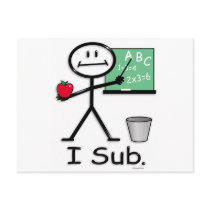 Substitute Teacher postcards by BusyBodies Substitute Teacher postcards
