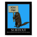 Subtext Beaver posters