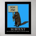 Subtext Beaver Posters