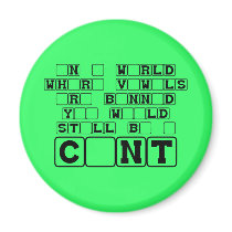 Subtle and offensive slogan fridge magnets