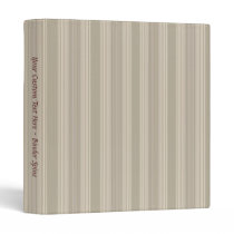 Subtle Beige Stripe 1" Binder Template binders