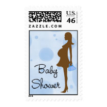 Subtle Blues Baby Shower Postage