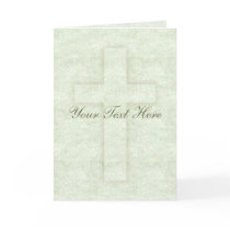 Subtle Cross Greeting Card by Customizables Subtle Cross Greeting Card