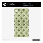 Subtle Decorative Pattern Zazzle Skin Decals For iPhone 4