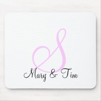Subtle Elegance Monogrammed Mousepads mousepad
