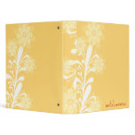 SUBTLE YELLOW VECTOR MEMORY BOOK BINDER