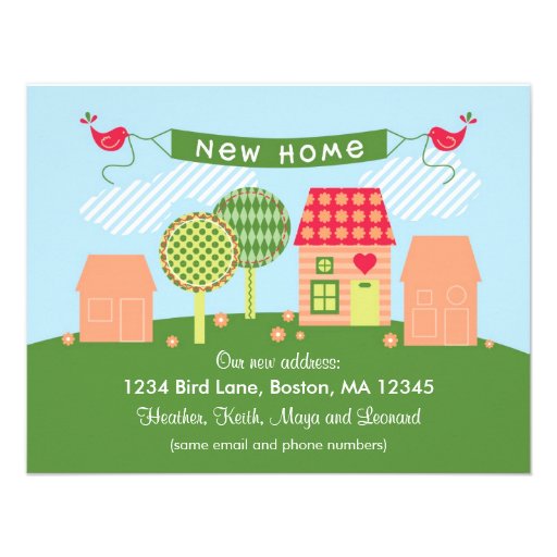 Suburb New Home Card Personalized Invite