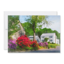 Suburban Azalea Garden Custom Invitation