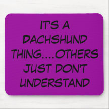 Suburban Chicagoland Dachshund Lovers Mouse Pads