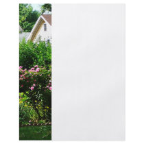 Suburban Garden With Roses Personalized Flyer