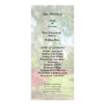 Suburban House With Azaleas Wedding Program Customized Rack Card