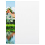 Suburban House with Reflection Letterhead Design