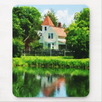 Suburban House with Reflection mousepad
