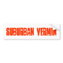 SUBURBAN VERMIN LOGO STICKER bumper stickers by suburbanvermin SUBURBAN VERMIN LOGO STICKER bumper stickers