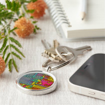 "Subway" Geometric Art keychains by RLMdesignes "Subway" Geometric Art keychains